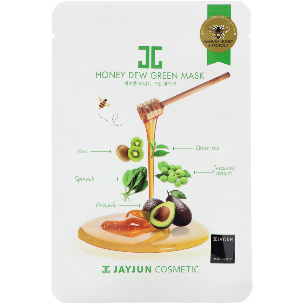 Jayjun Cosmetic, Honey Dew Green Mask, 1 Sheet, 25 ml