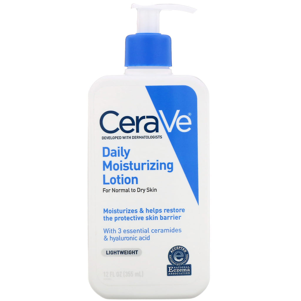 CeraVe, Daily Moisturizing Lotion, Lightweight, 12 fl oz (355 ml)