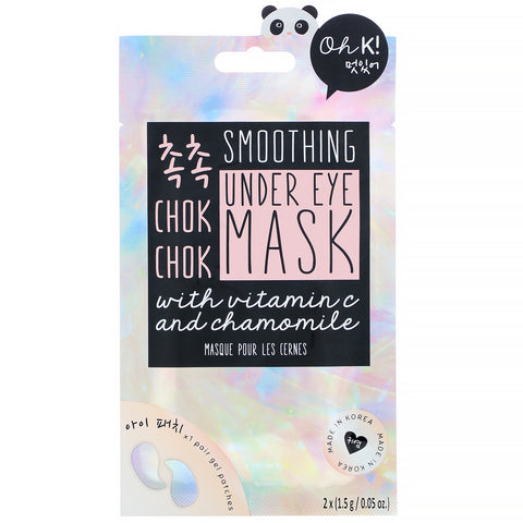Oh K!, Chok Chok, Smoothing, Under Eye Mask, 1 Pair, 0.05 oz (1.5 g)