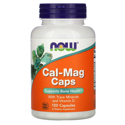 Now Foods, Cal-Mag Caps with Trace Minerals and Vitamin D, 120 Capsules