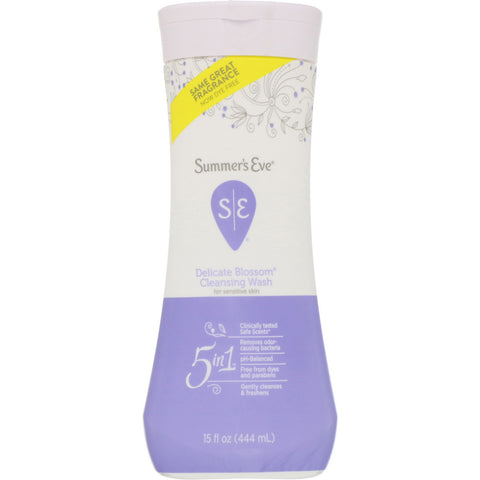 Summer's Eve, 5 in 1 Cleansing Wash, Delicate Blossom, 15 fl oz (444 ml)