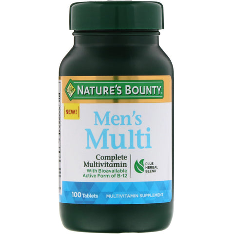 Nature's Bounty, Men's Multi, Complete Multivitamin, 100 Tablets