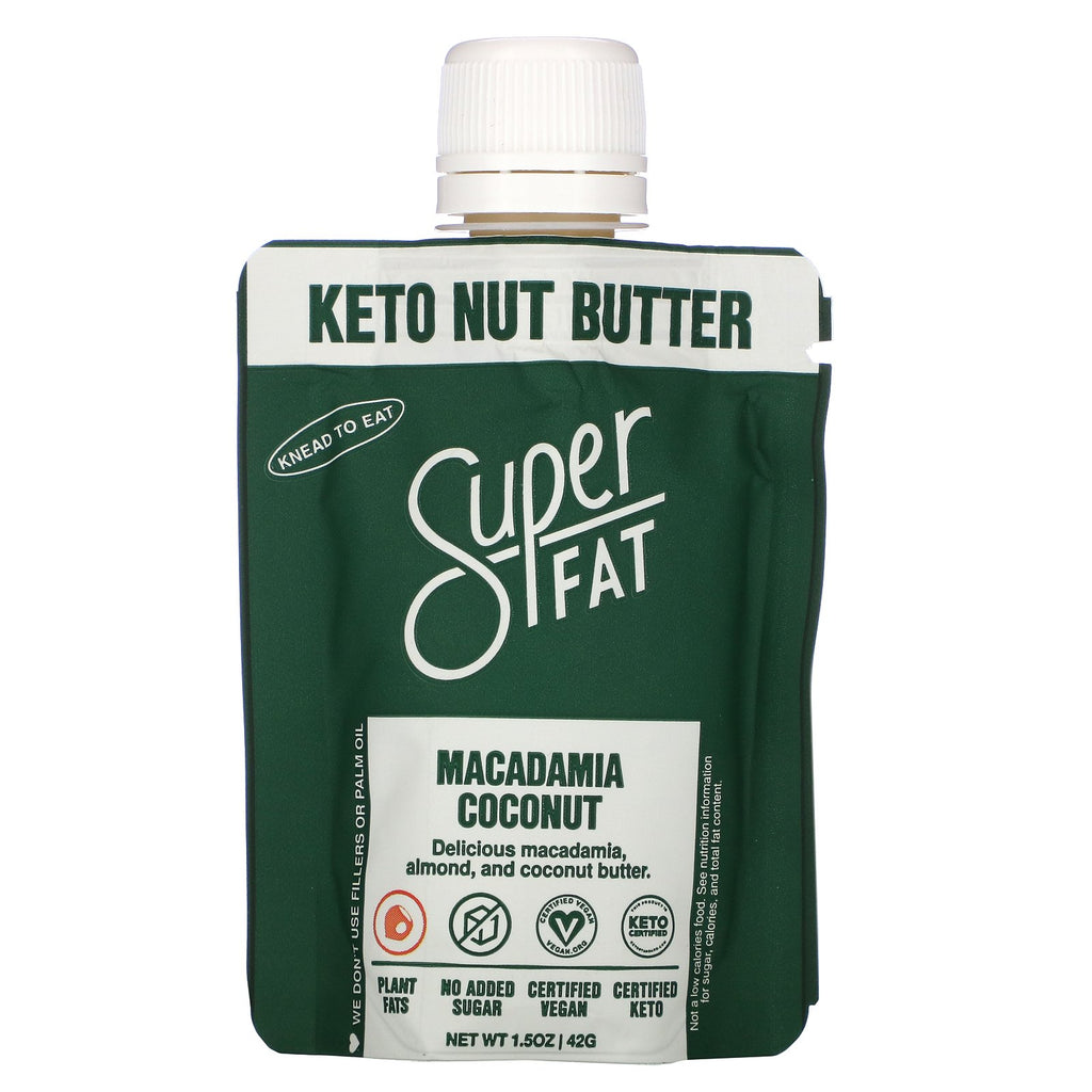 SuperFat, Keto Nut Butter, Macadamia Coconut, 1.5 oz (42 g)