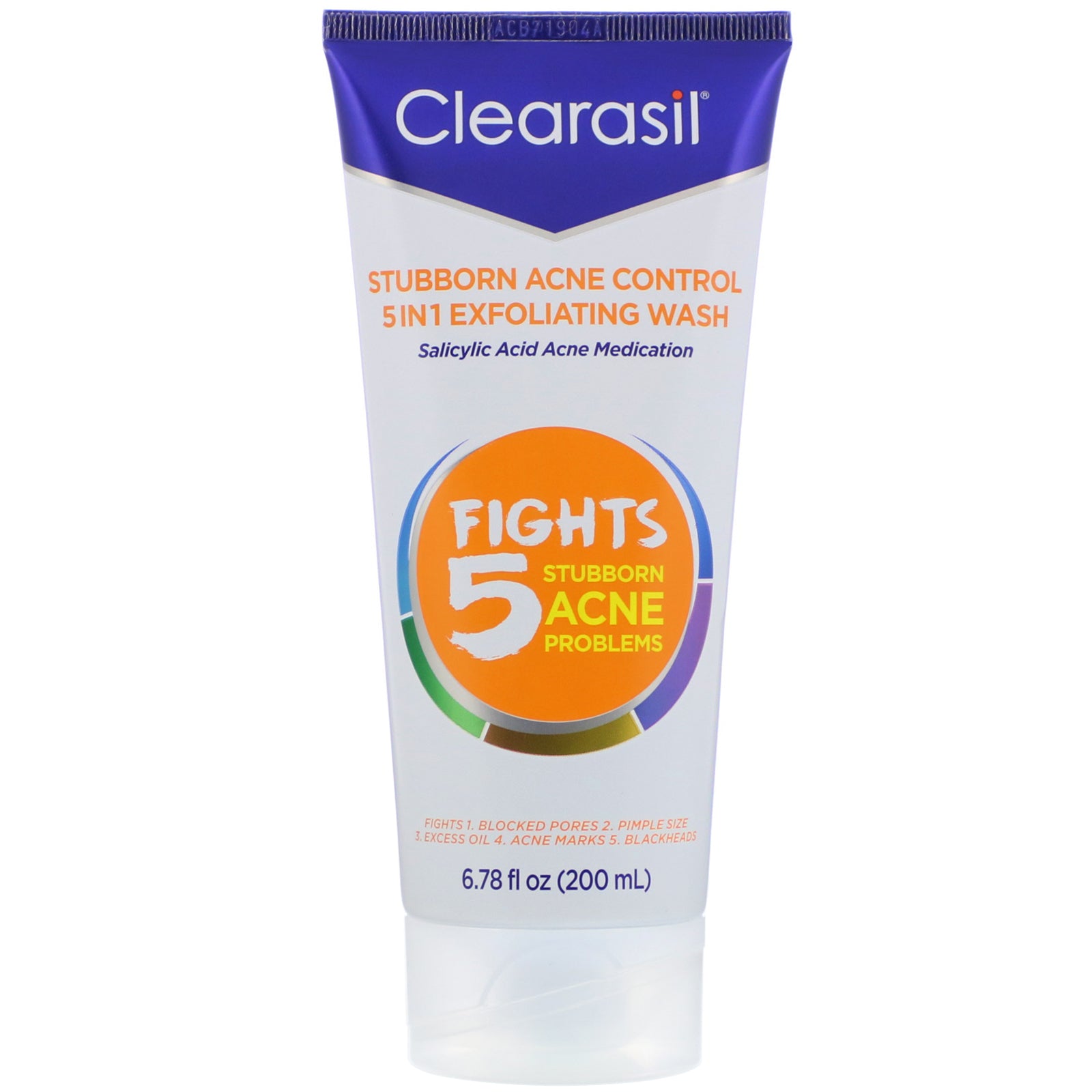 Clearasil, Stubborn Acne Control, 5-in-1 Exfoliating Wash,  6.78 fl oz (200 ml)