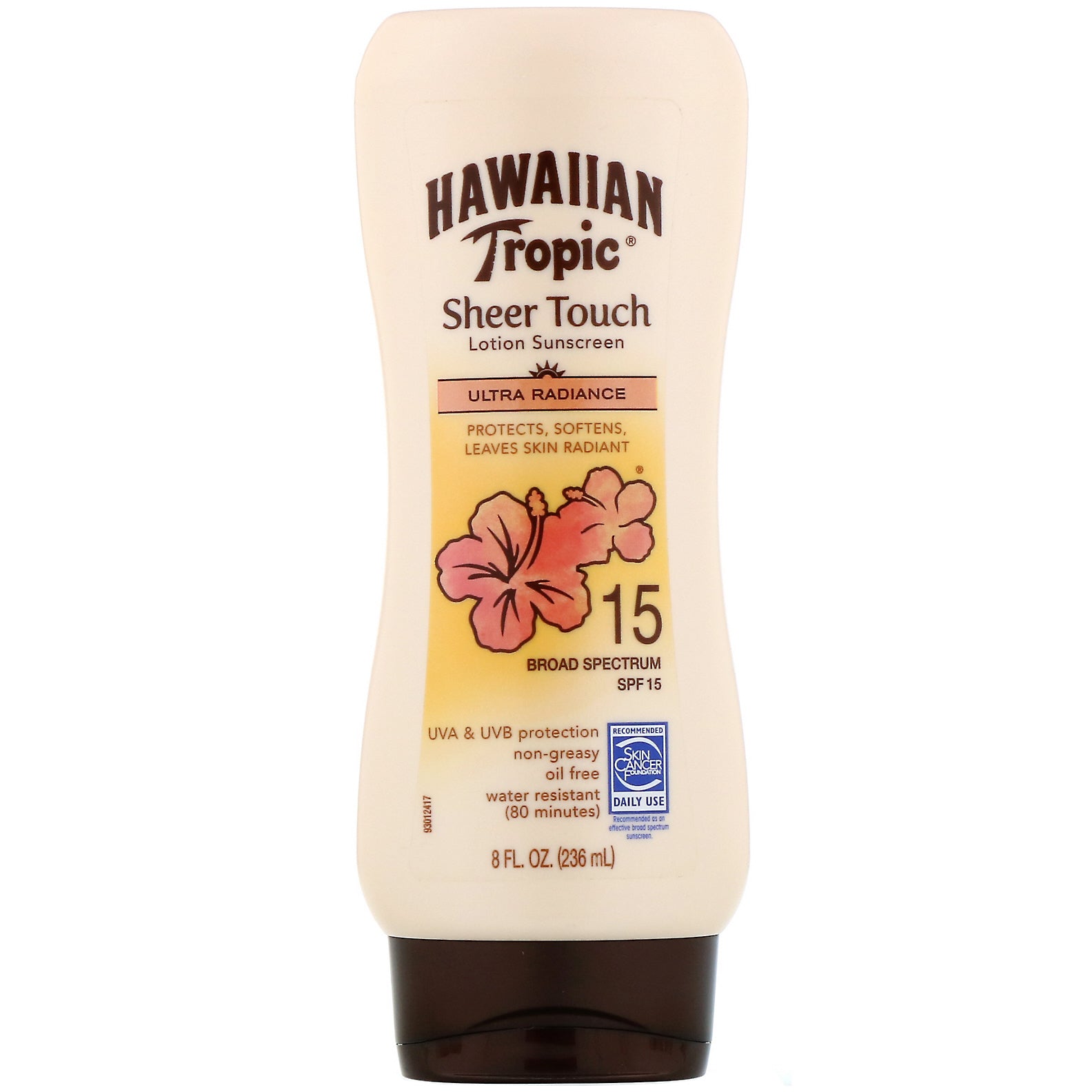 Hawaiian Tropic, Sheer Touch, Lotion Sunscreen, Ultra Radiance, SPF 15, 8 oz (236 ml)