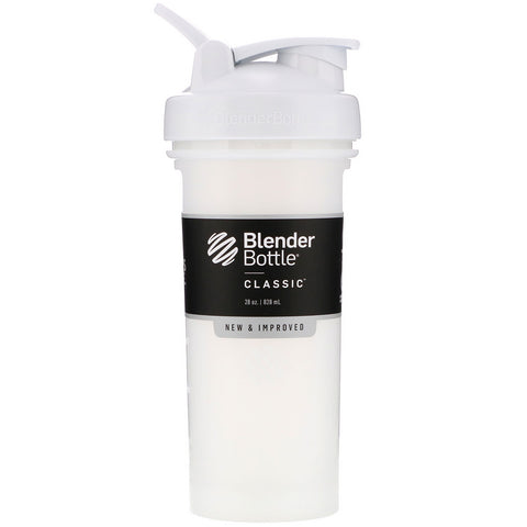 Blender Bottle, Classic With Loop, White, 28 oz (828 ml)