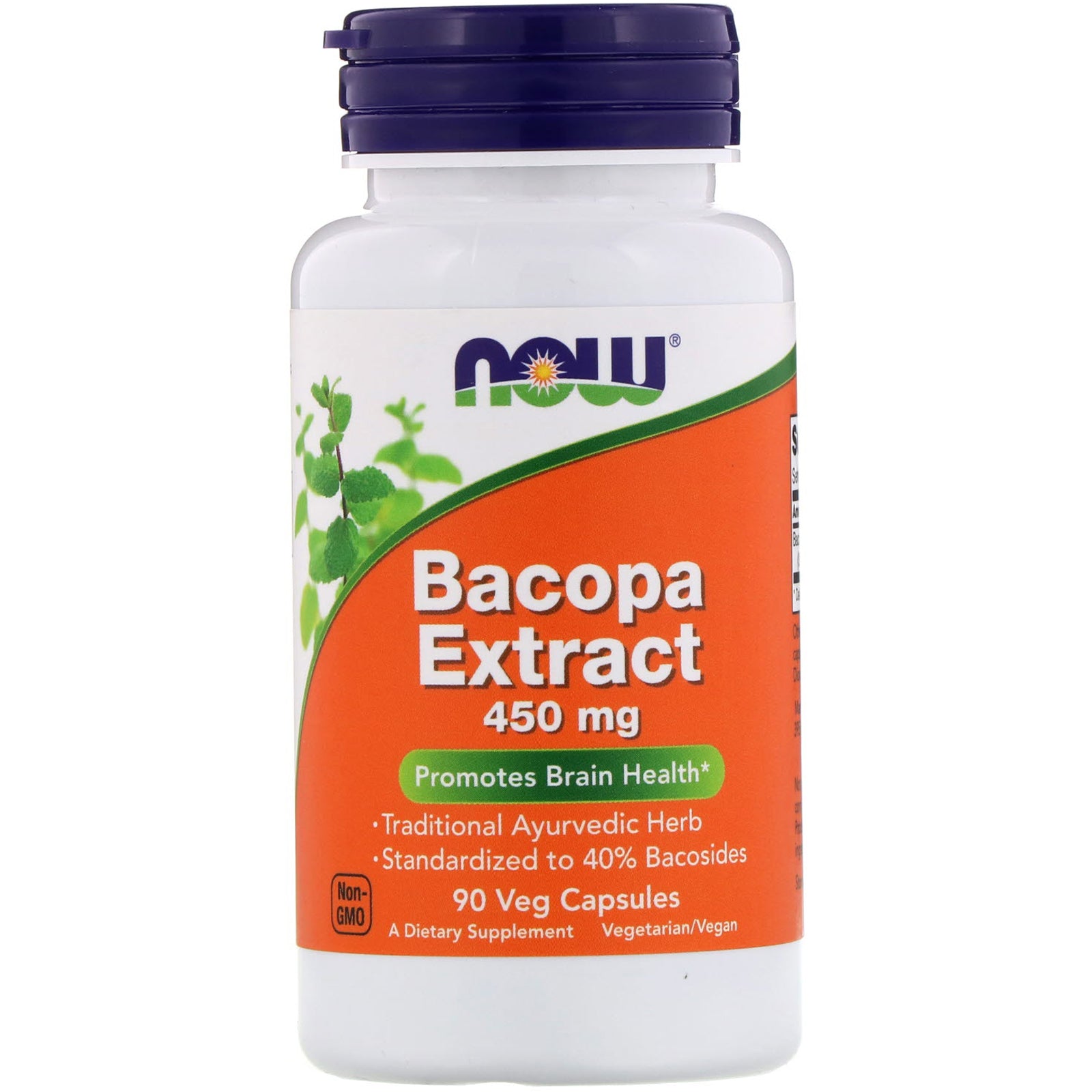 Now Foods, Bacopa Extract, 450 mg, 90 Veg Capsules