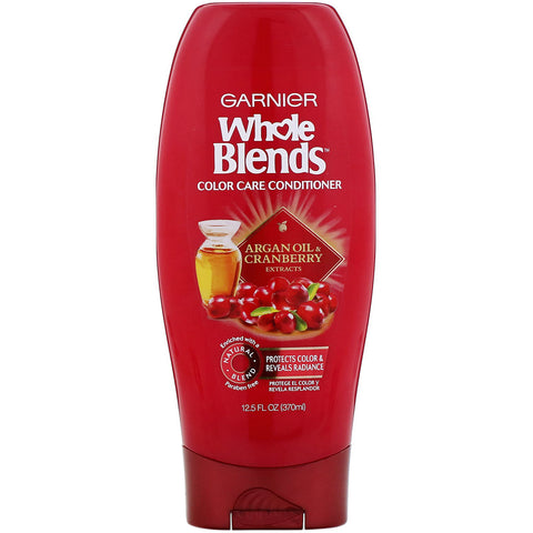 Garnier, Whole Blends, Argan Oil & Cranberry Color Care Conditioner, 12.5 oz (370 ml)