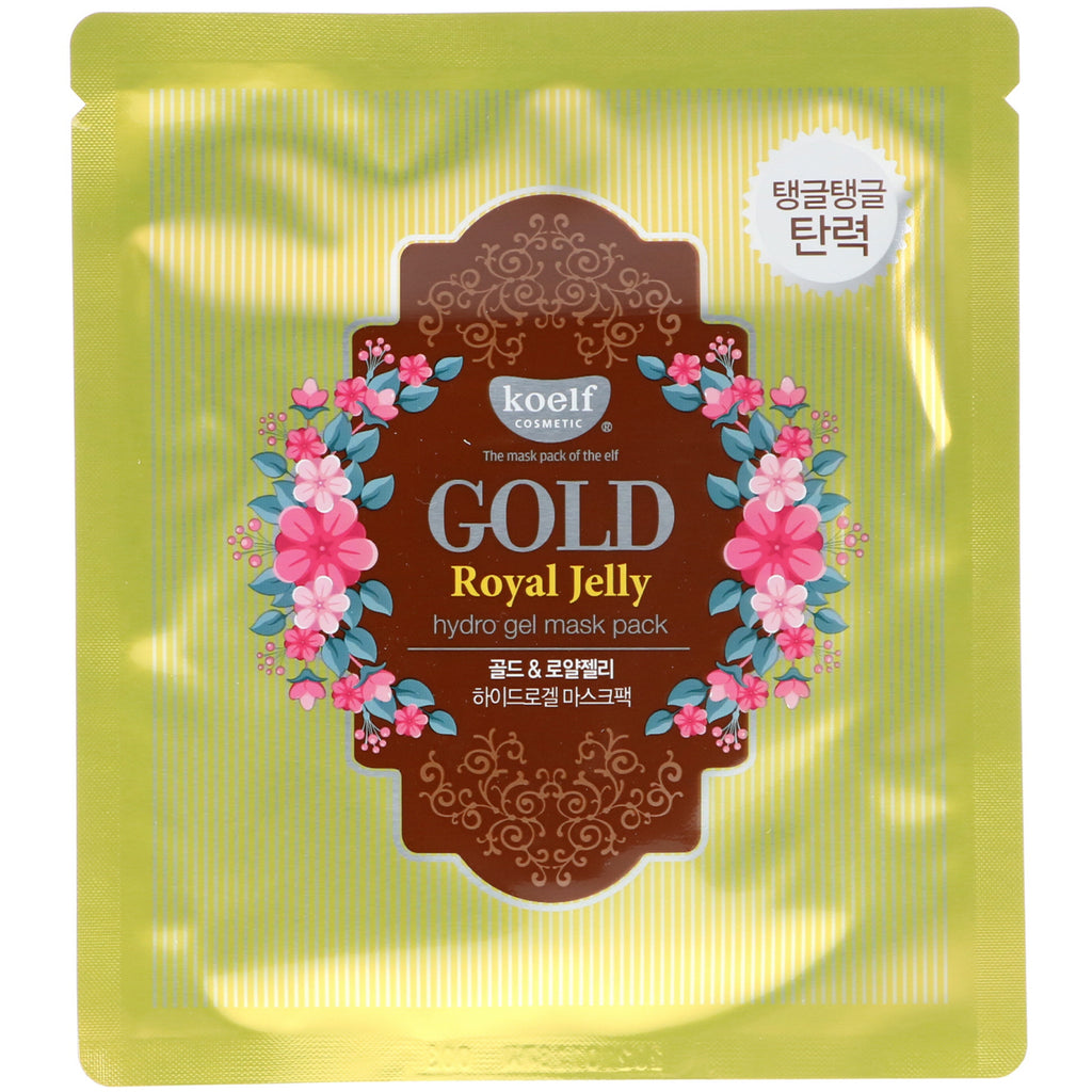 Koelf, Gold Royal Jelly Hydro Gel Mask Pack, 5 Sheets, 30 g Each