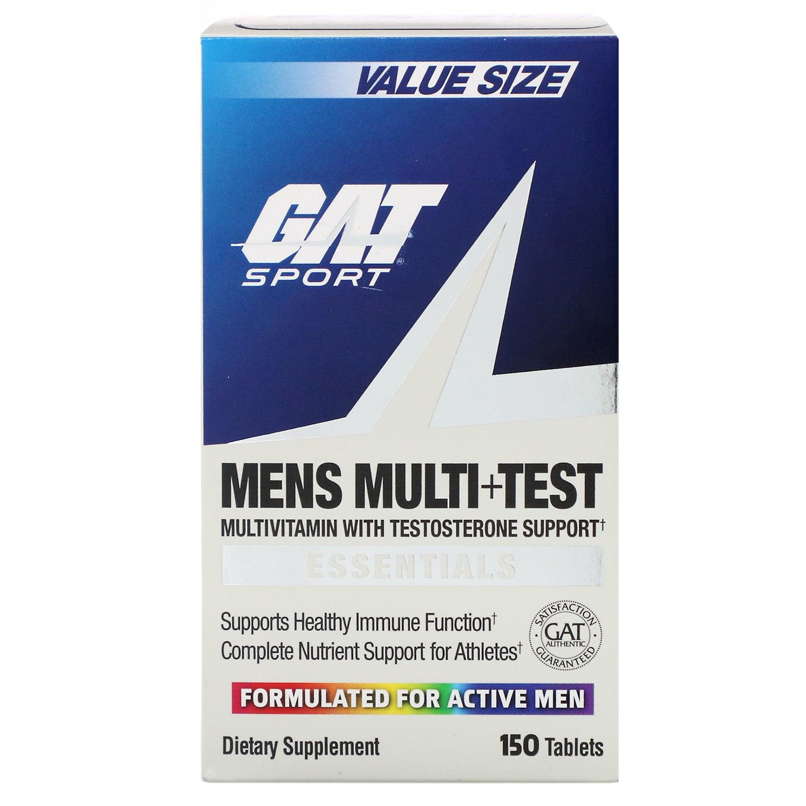 GAT, Mens Multi + Test, 150 Tablets