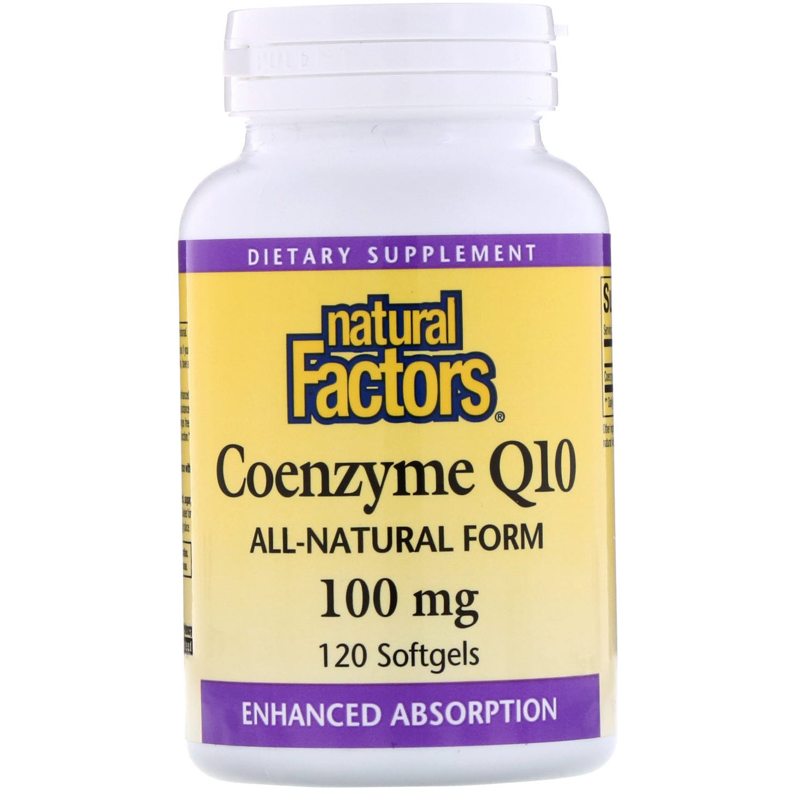 Natural Factors, Coenzyme Q10, 100 mg, 120 Softgels