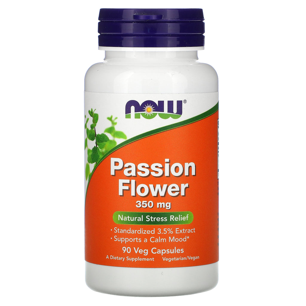 Now Foods, Passion Flower, 350 mg, 90 Veg Capsules