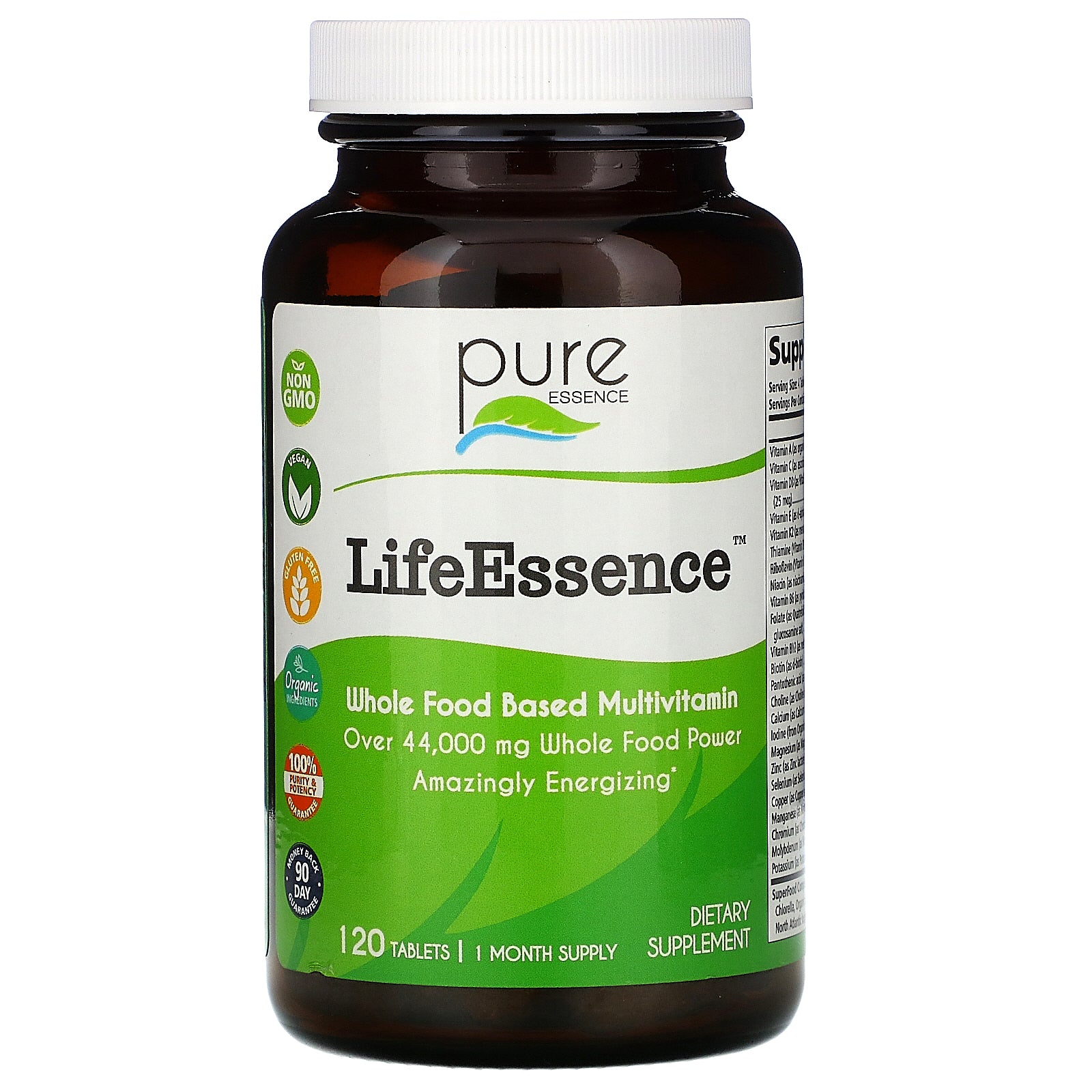 Pure Essence, LifeEssence, 120 Tablets
