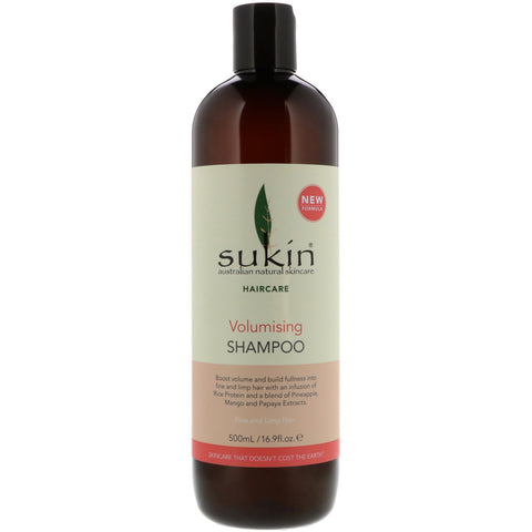 Sukin, Volumising Shampoo, Fine and Limp Hair, 16.9 fl oz (500 ml)