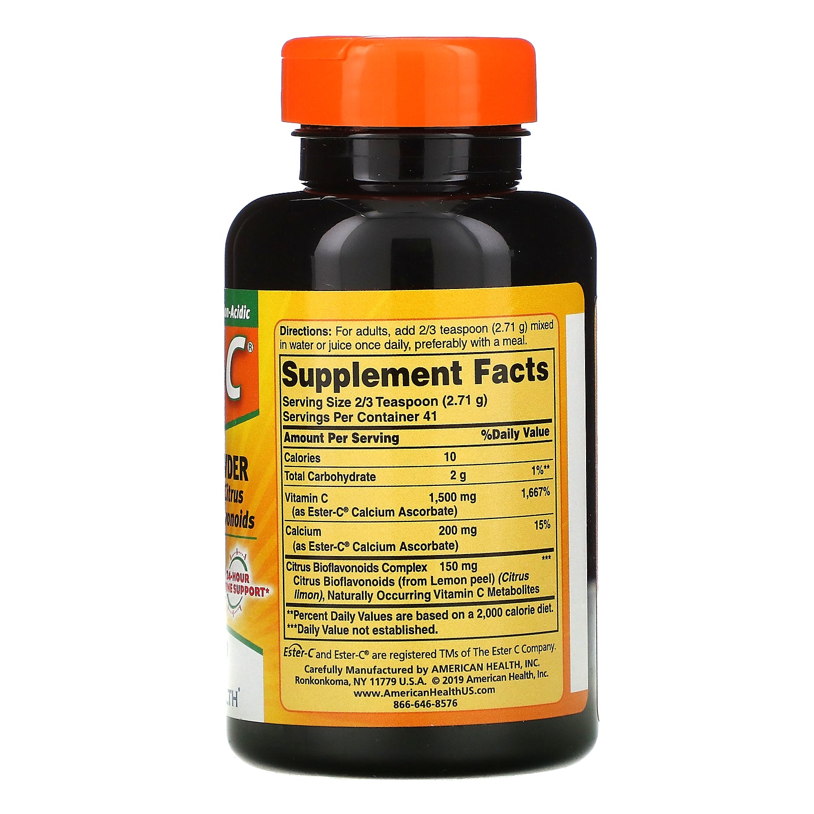 American Health, Ester-C, Powder with Citrus Bioflavonoids, 4 oz (113.4 g)