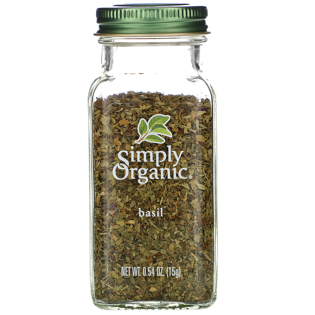 Simply Organic, Basil, 0.54 oz (15 g)