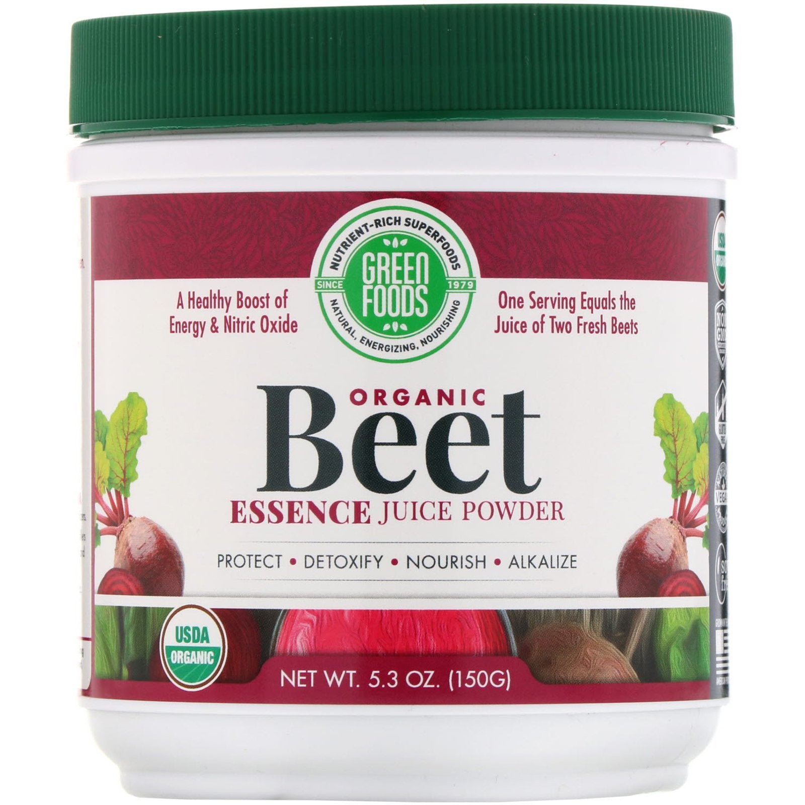 Green Foods, Organic Beet Essence Juice Powder, 5.3 oz (150 g)