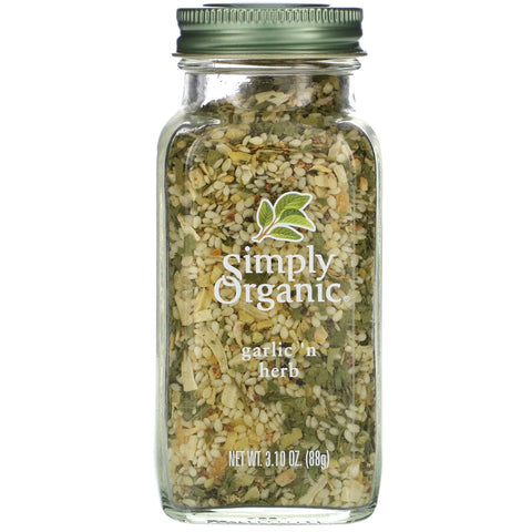 Simply Organic, Garlic 'N Herb, 3.10 oz (88 g)