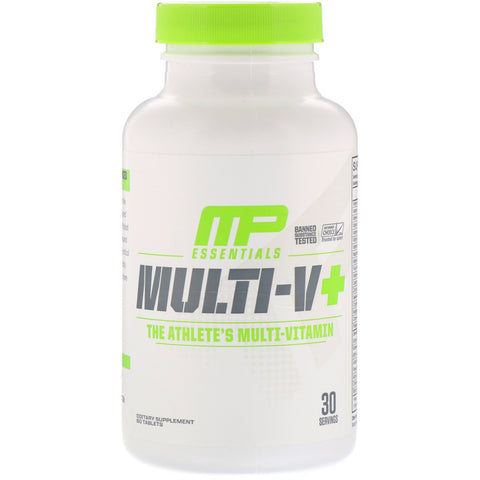 MusclePharm, Essentials, Multi-V+, The Athlete's Multi-Vitamin, 60 Tablets