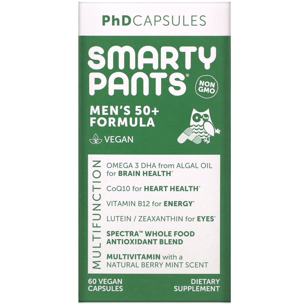 SmartyPants, Men's 50+ Formula, 60 Vegan Capsules