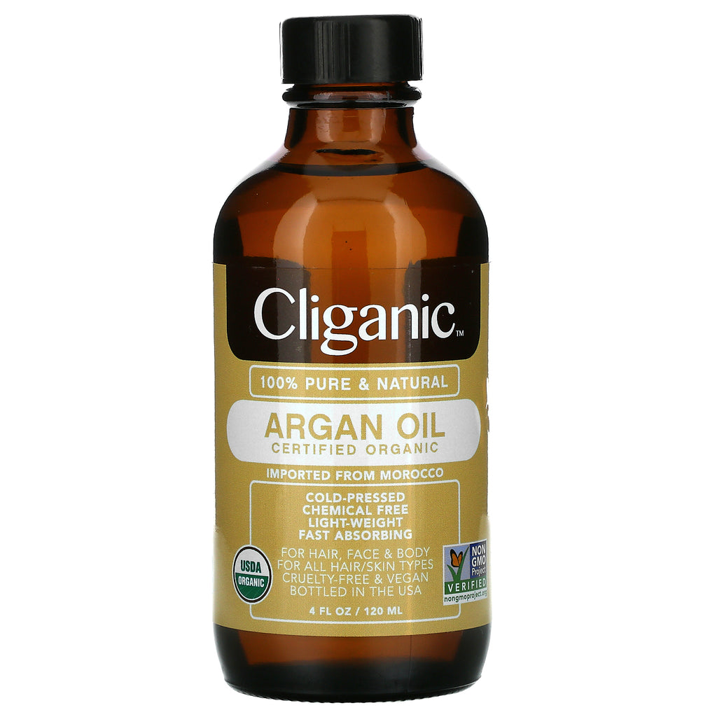 Cliganic, 100% Pure & Natural Argan Oil,  4 fl oz (120 ml)