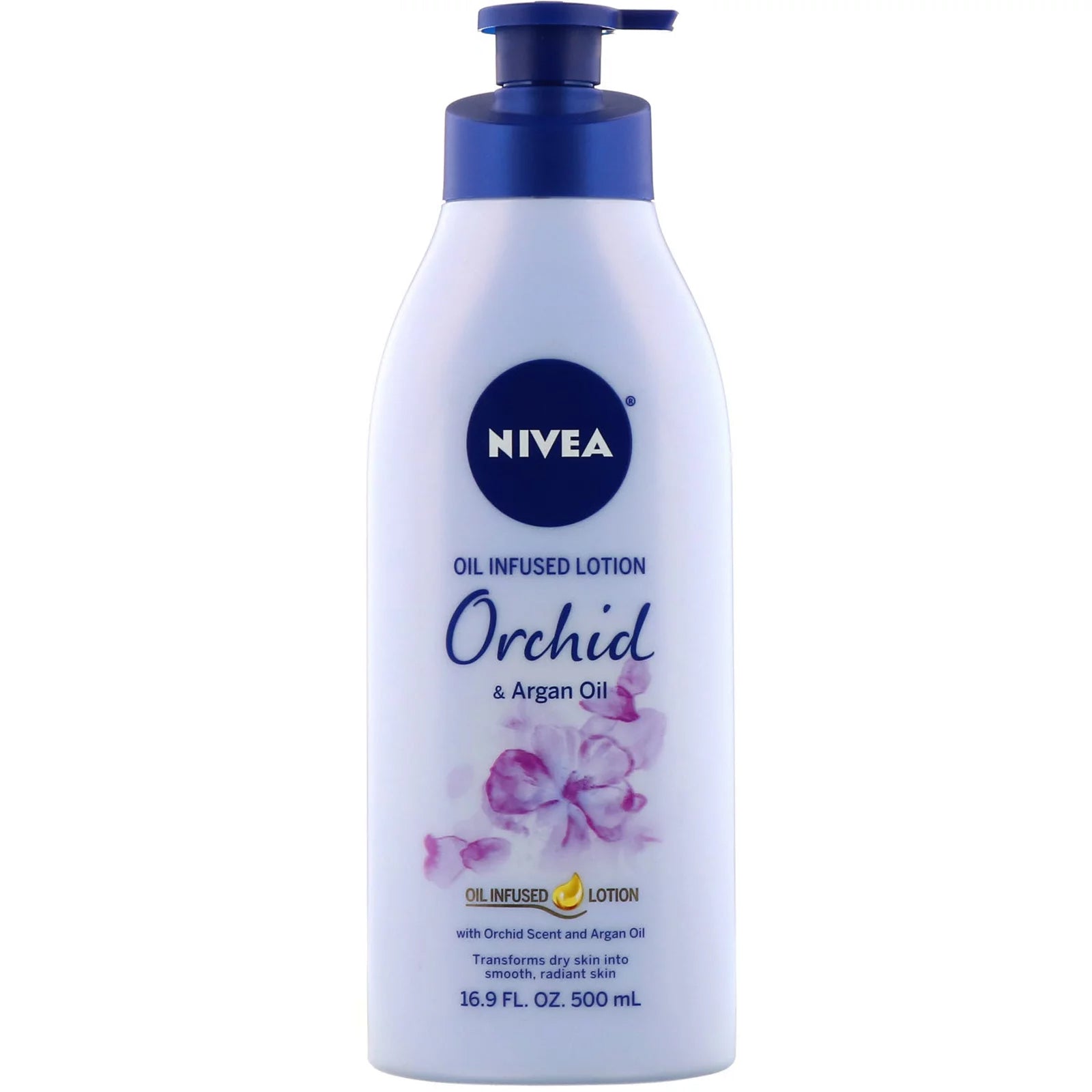 Nivea, Oil Infused Lotion, Orchid & Argan Oil, 16.9 fl oz (500 ml)