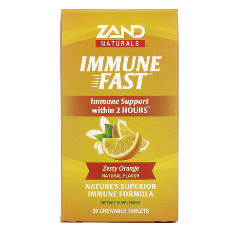 Zand, Immune Fast, Zesty Orange, 30 Chewable Tablets