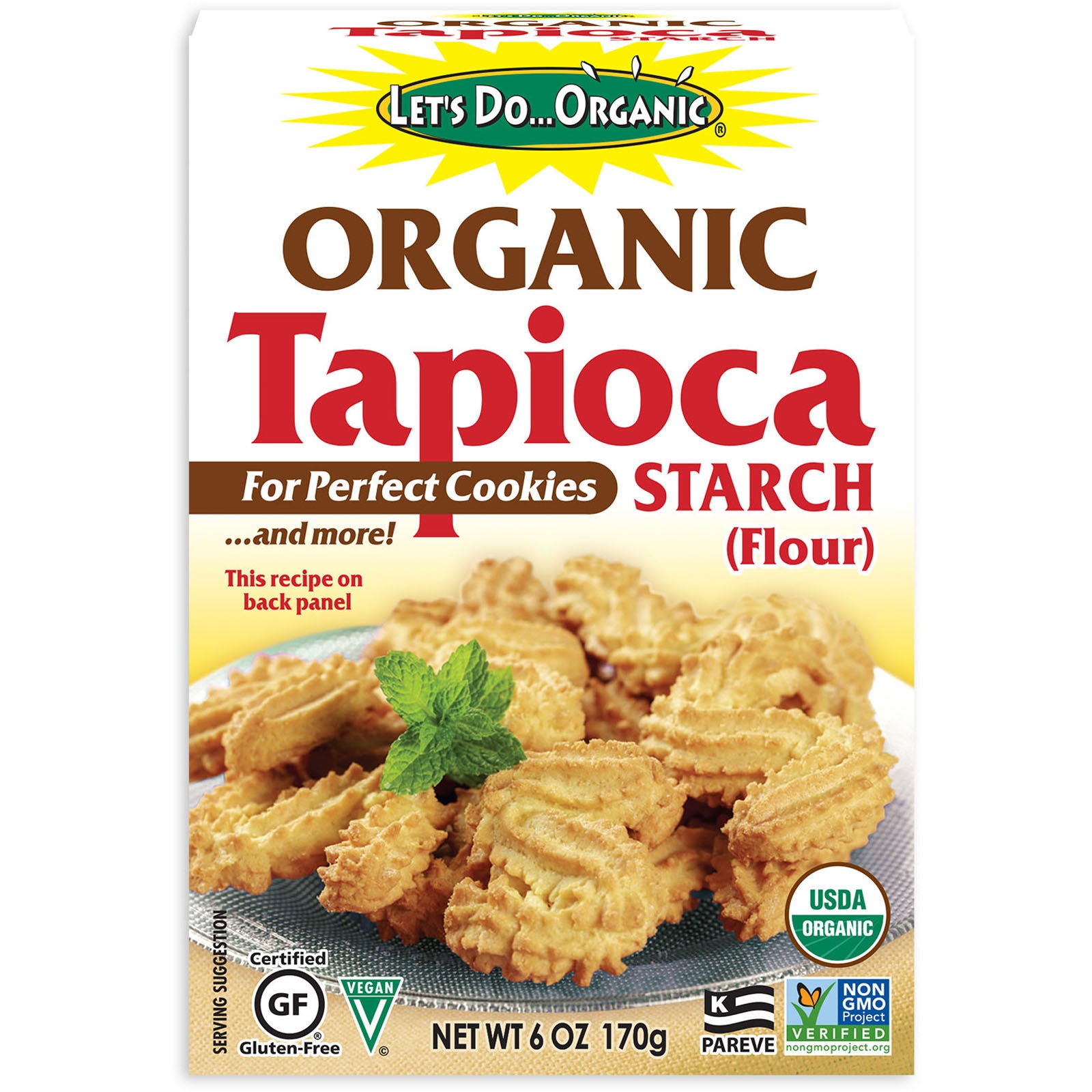 Edward & Sons, Let's Do Organic, Organic Tapioca Starch (Flour), 6 oz (170 g)