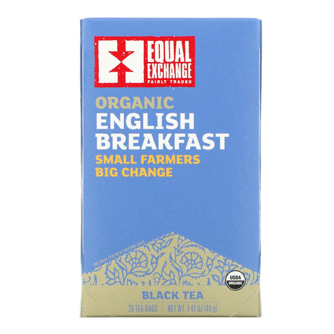 Equal Exchange, Organic English Breakfast, Black Tea, 20 Tea Bags, 1.41 oz (40 g)