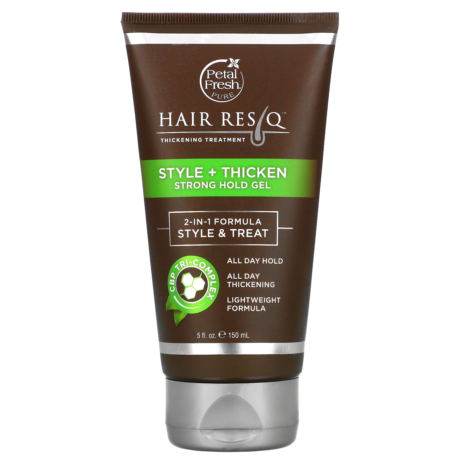 Petal Fresh, Hair ResQ, Thickening Treatment, Style + Thicken Strong Hold Gel, 5 fl oz (150 ml)