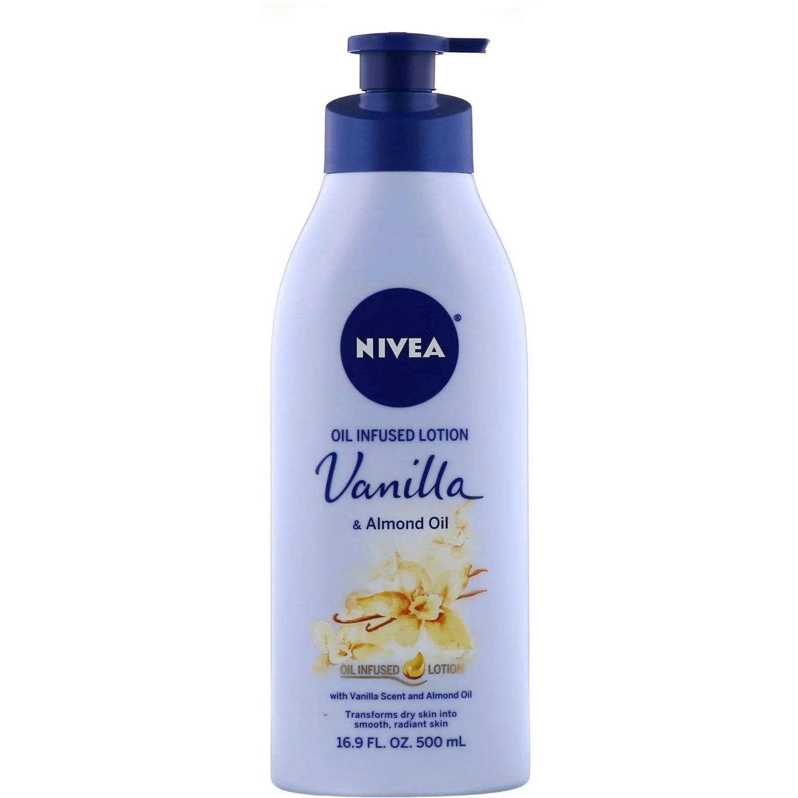 Nivea, Oil Infused Lotion, Vanilla & Almond Oil, 16.9 fl oz (500 ml)