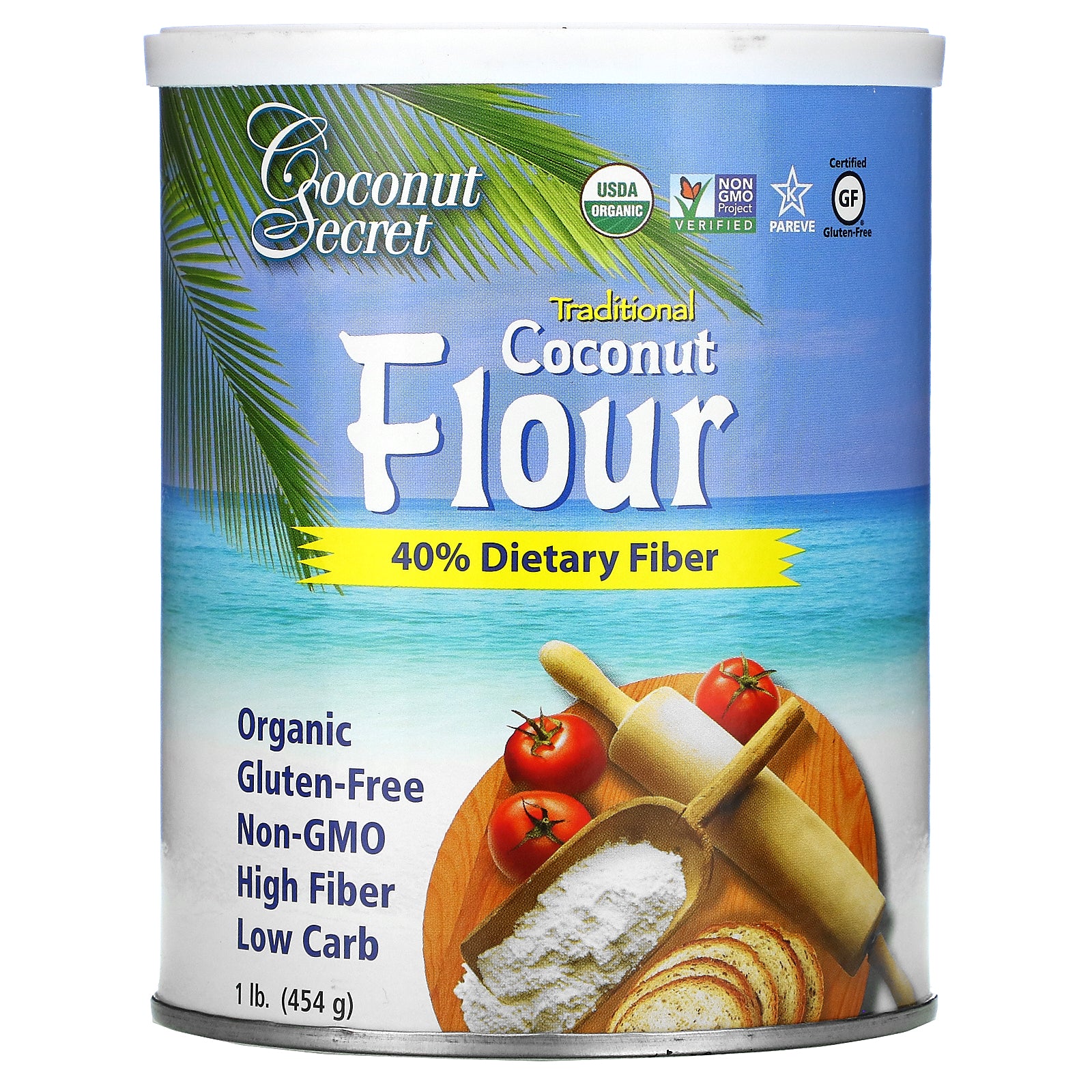 Coconut Secret, Traditional Coconut Flour, 1 lb (454 g)