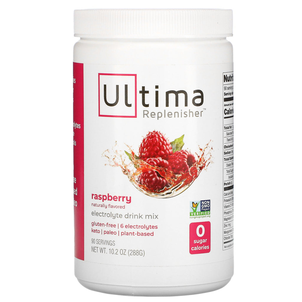 Ultima Replenisher, Electrolyte Drink Mix, Raspberry, 10.2 oz (288 g)