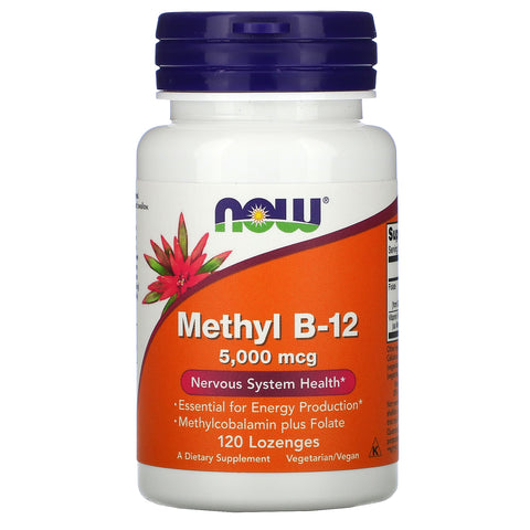 Now Foods, Methyl B-12, 5000 mcg, 120 Lozenges