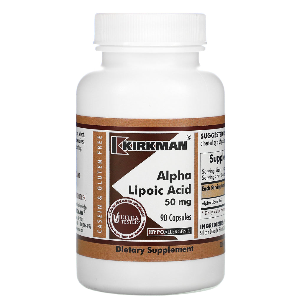 Kirkman Labs, Alpha Lipoic Acid, 50 mg, 90 Capsules