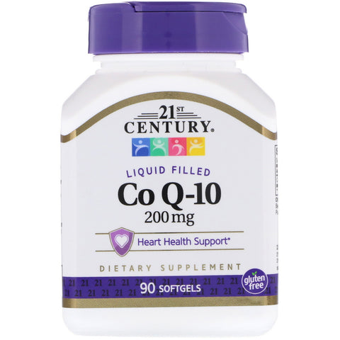 21st Century, Liquid Filled CoQ-10, 200 mg, 90 Softgels