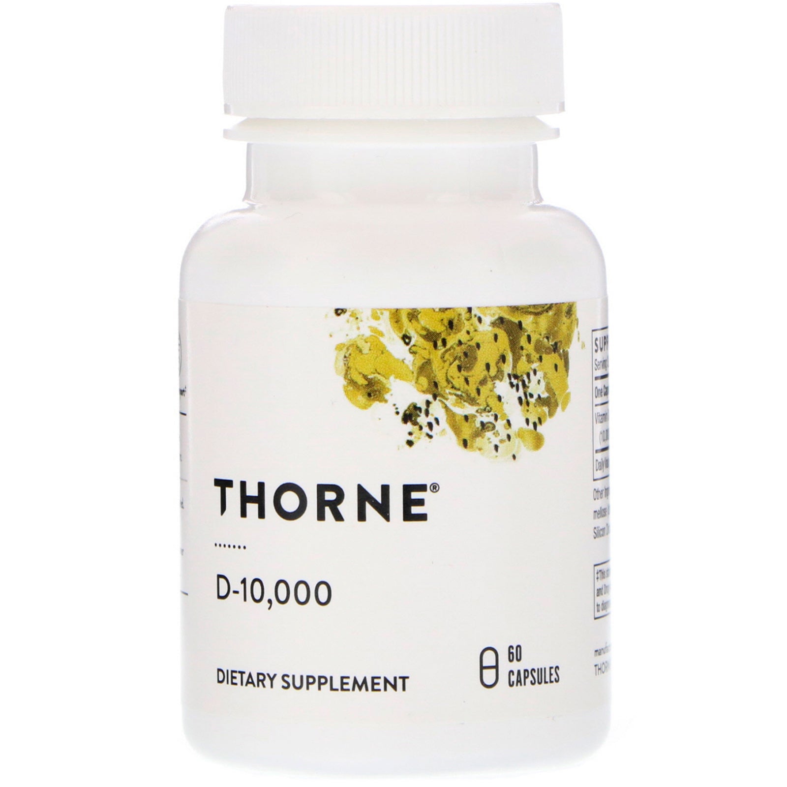 Thorne Research, D-10,000, 250 mcg (10,000 IU), 60 Capsules