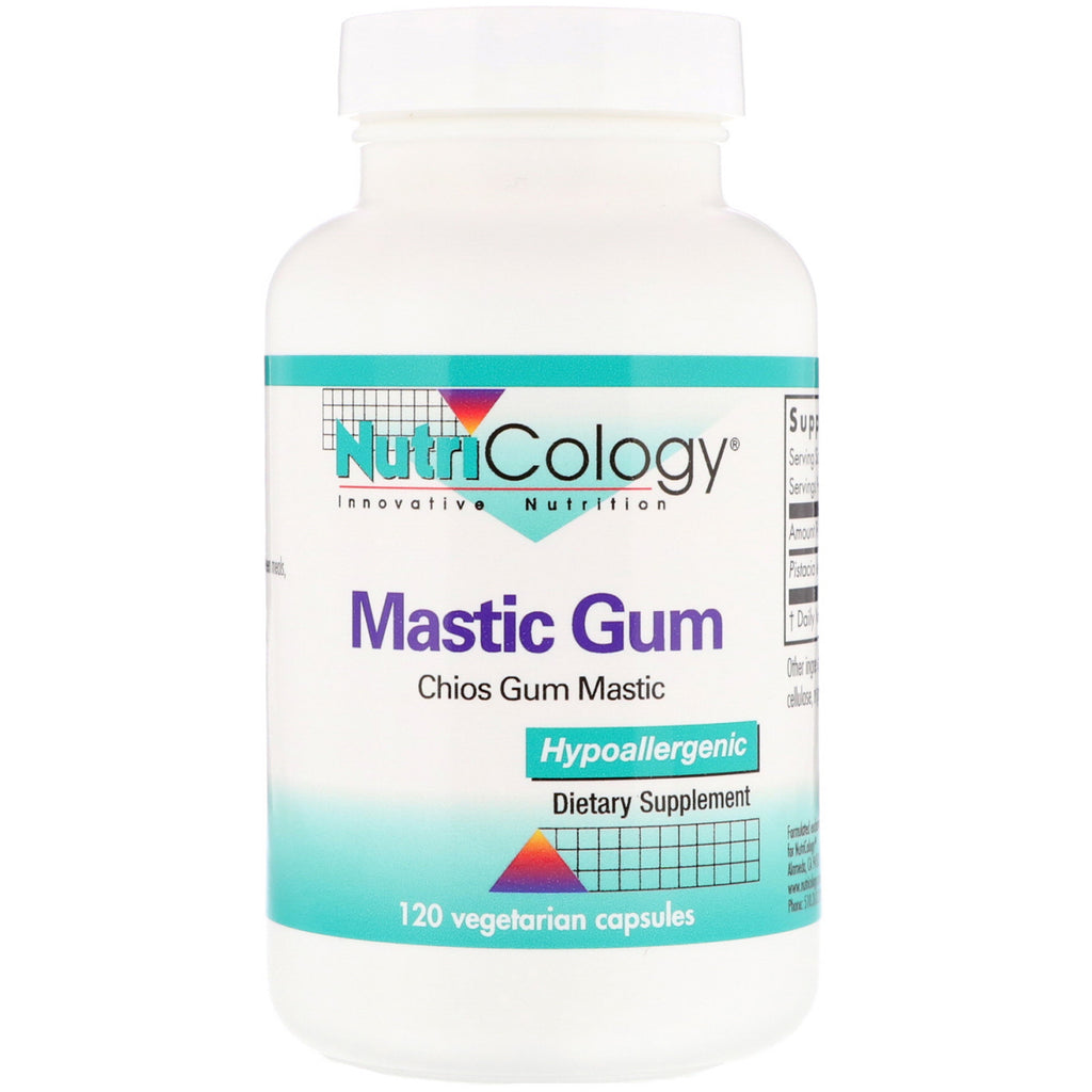 Nutricology, Mastic Gum, 120 Vegetarian Capsules