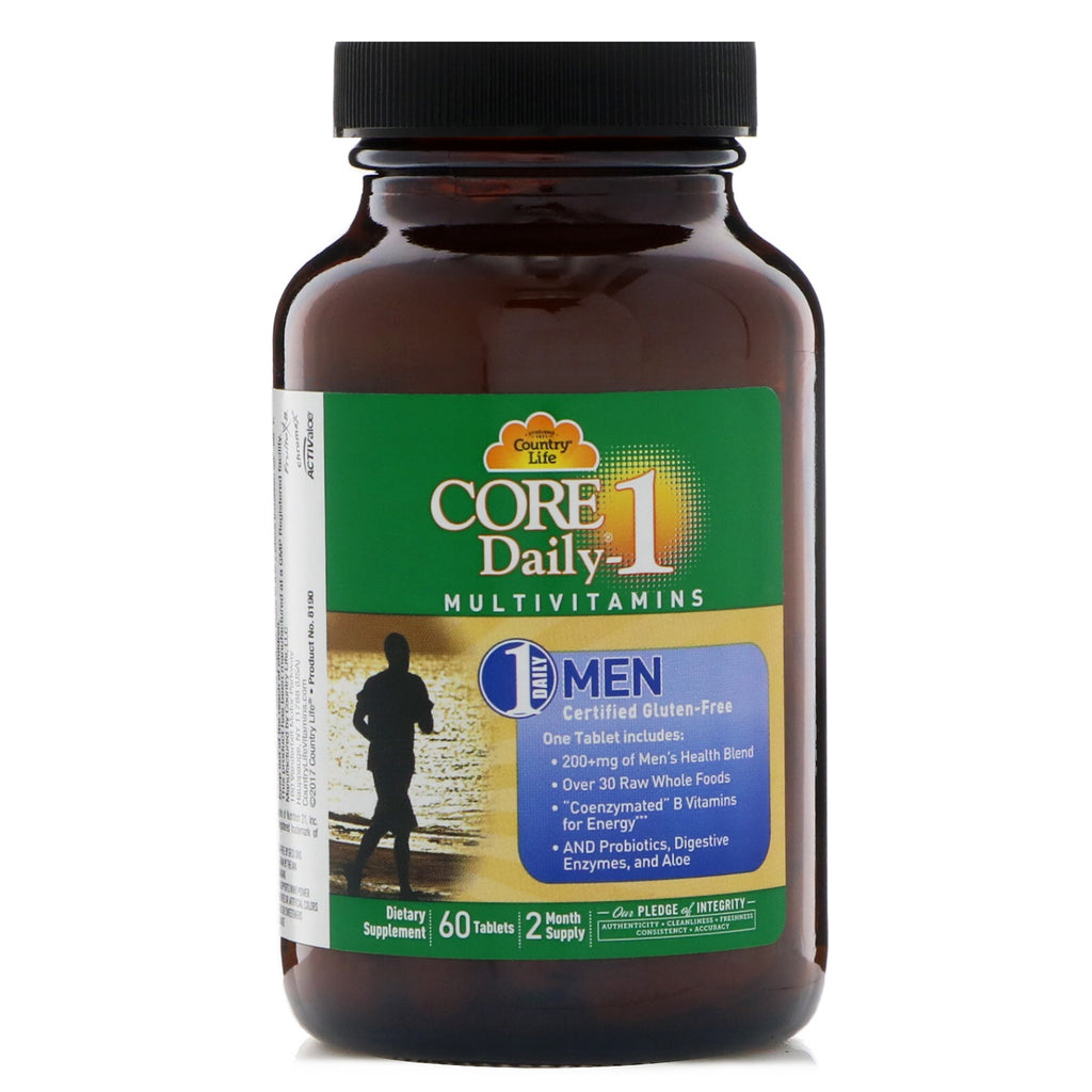 Country Life, Core Daily-1 Multivitamins, Men, 60 Tablets