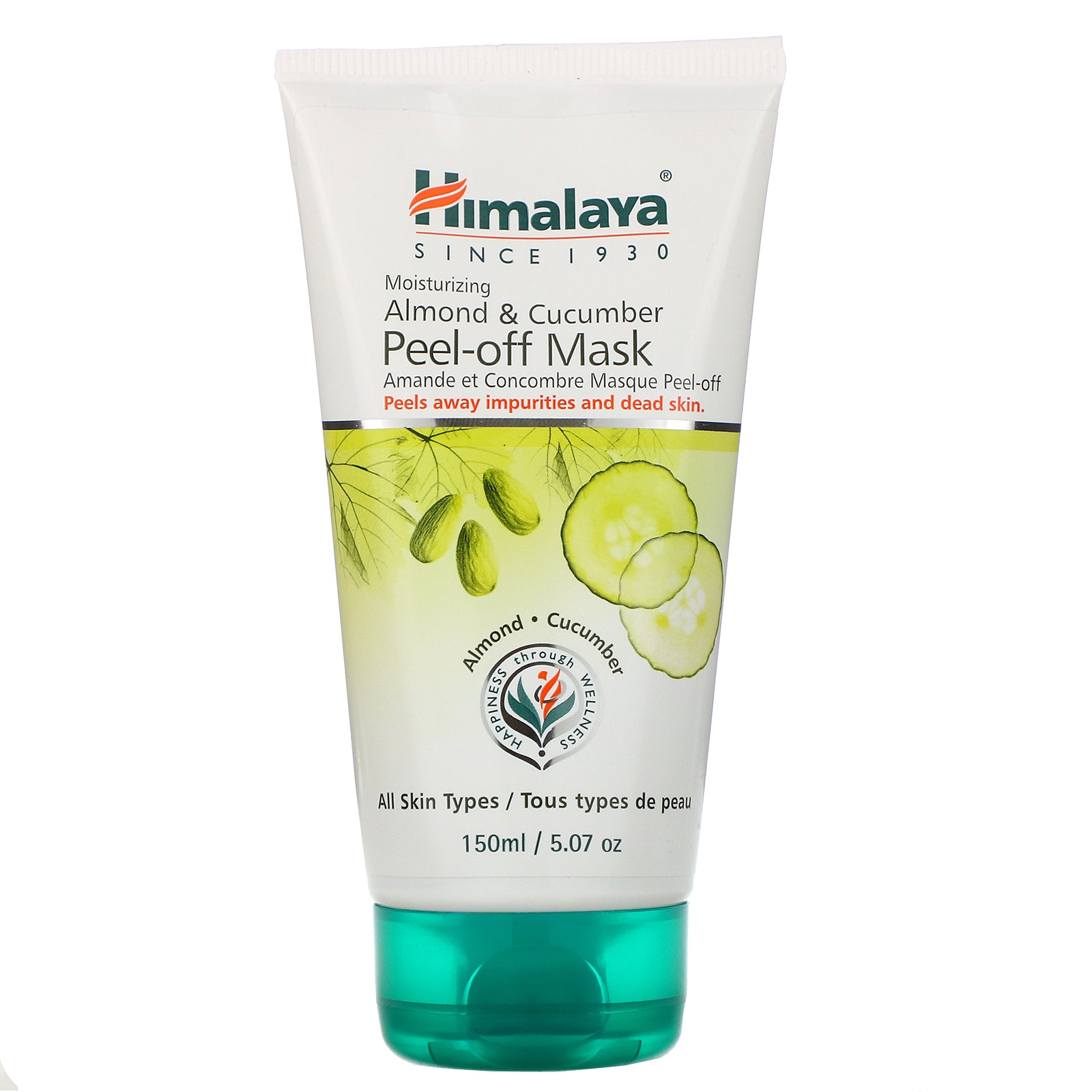 Himalaya, Peel-off Mask, For All Skin Types, Almond & Cucumber, 5.07 fl oz (150 ml)