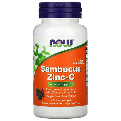 Now Foods, Sambucus Zinc-C, 60 Lozenges