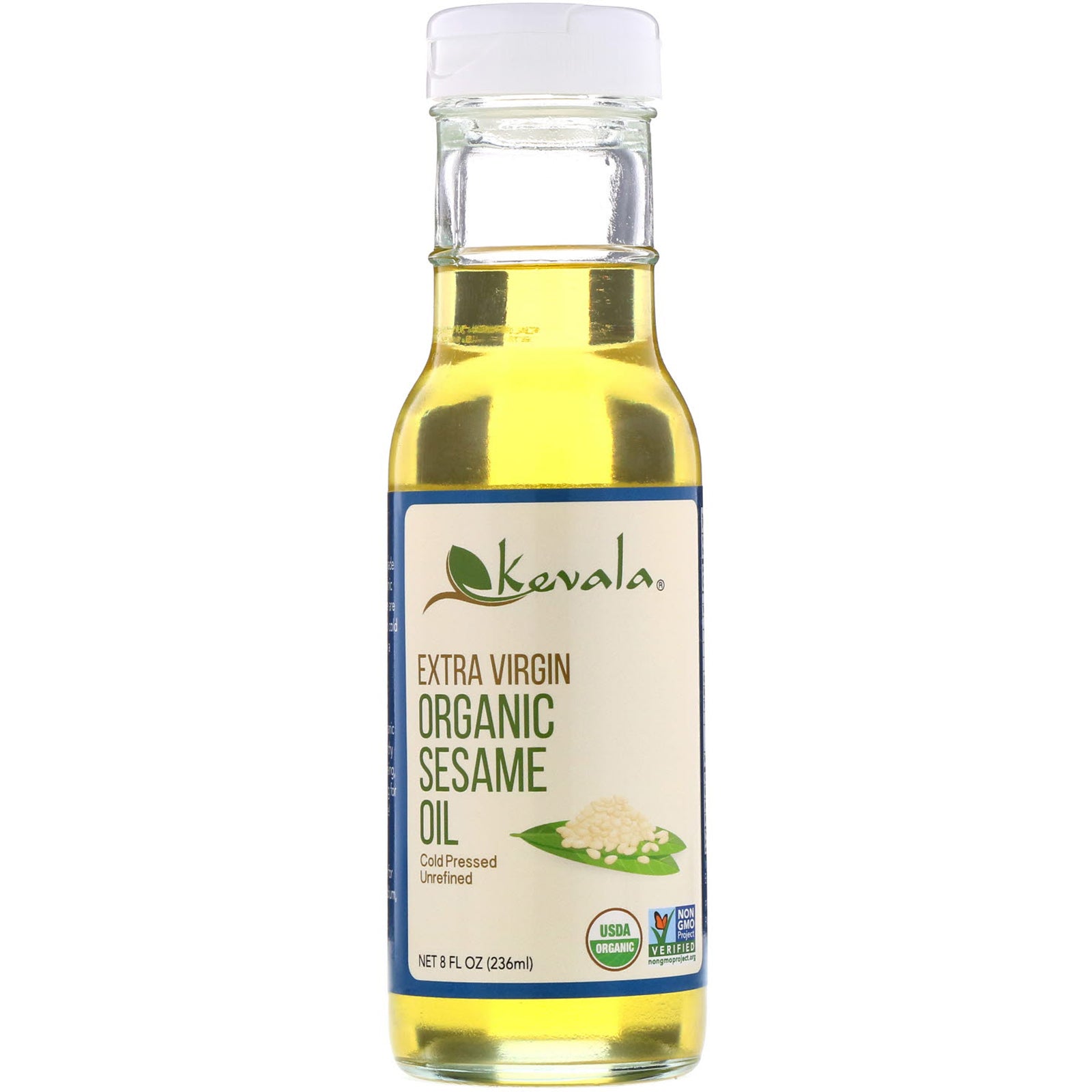 Kevala, Extra Virgin Organic Sesame Oil, 8 fl oz (236 ml)