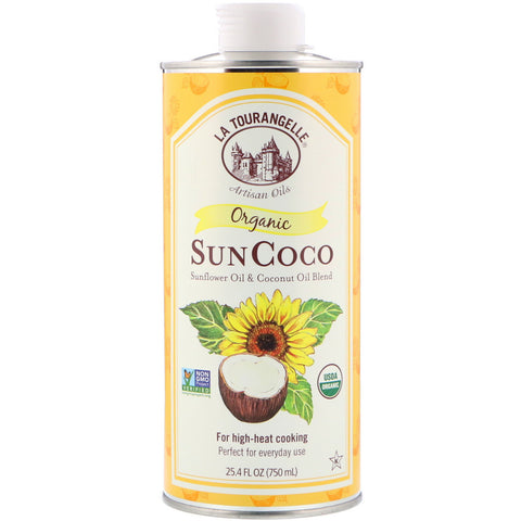 La Tourangelle, Organic SunCoco, Sunflower Oil & Coconut Oil Blend, 25.4 fl oz (750 ml)