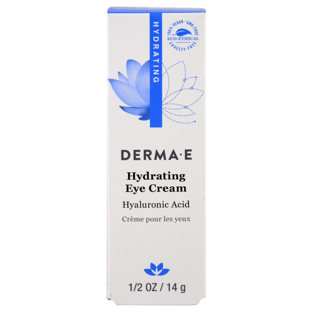 Derma E, Hydrating Eye Cream with Hyaluronic Acid, 1/2 oz (14 g)