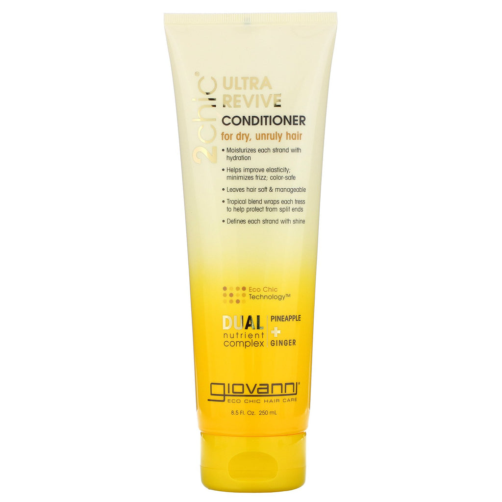 Giovanni, 2chic, Ultra-Revive Conditioner, for Dry, Unruly Hair, Pineapple & Ginger, 8.5 fl oz (250 ml)