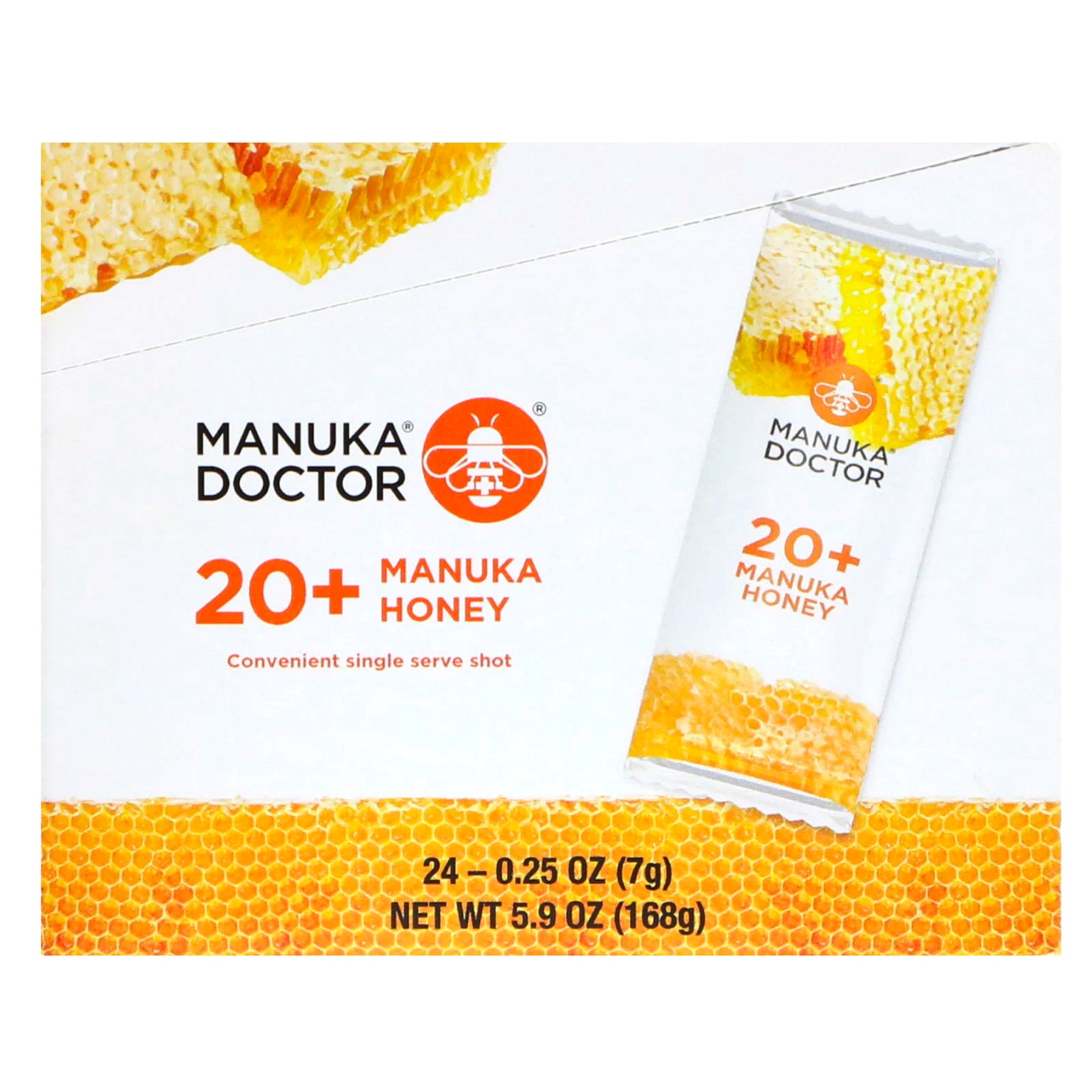 Manuka Doctor, 20+ Manuka Honey, 24 Sachets, 0.25 oz (7 g) Each