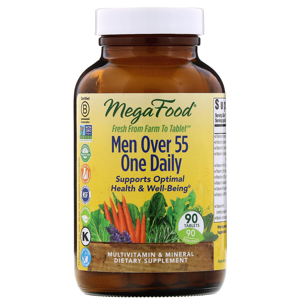MegaFood, Men Over 55 One Daily, 90 Tablets
