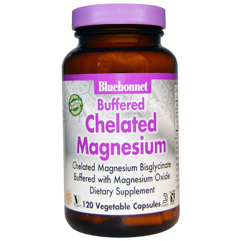 Bluebonnet Nutrition, Buffered Chelated Magnesium, 120 Vegetable Capsules