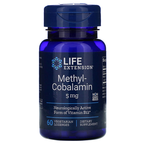 Life Extension, Methylcobalamin, 5 mg, 60 Vegetarian Lozenges