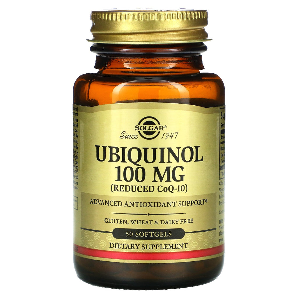 Solgar, Ubiquinol (Reduced CoQ10), 100 mg, 50 Softgels